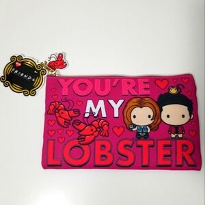 FRIENDS Pencil Case Makeup Bag "You’re My Lobster" Ross Rachel Pouch